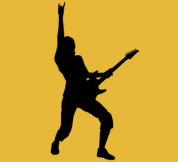 icon of a guitar player