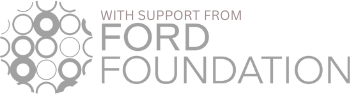 text: with support from  above the logo for Ford Foundation