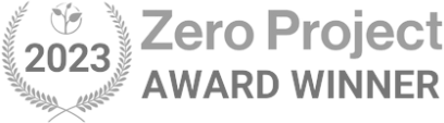 text logo for Zero Project Award Winner