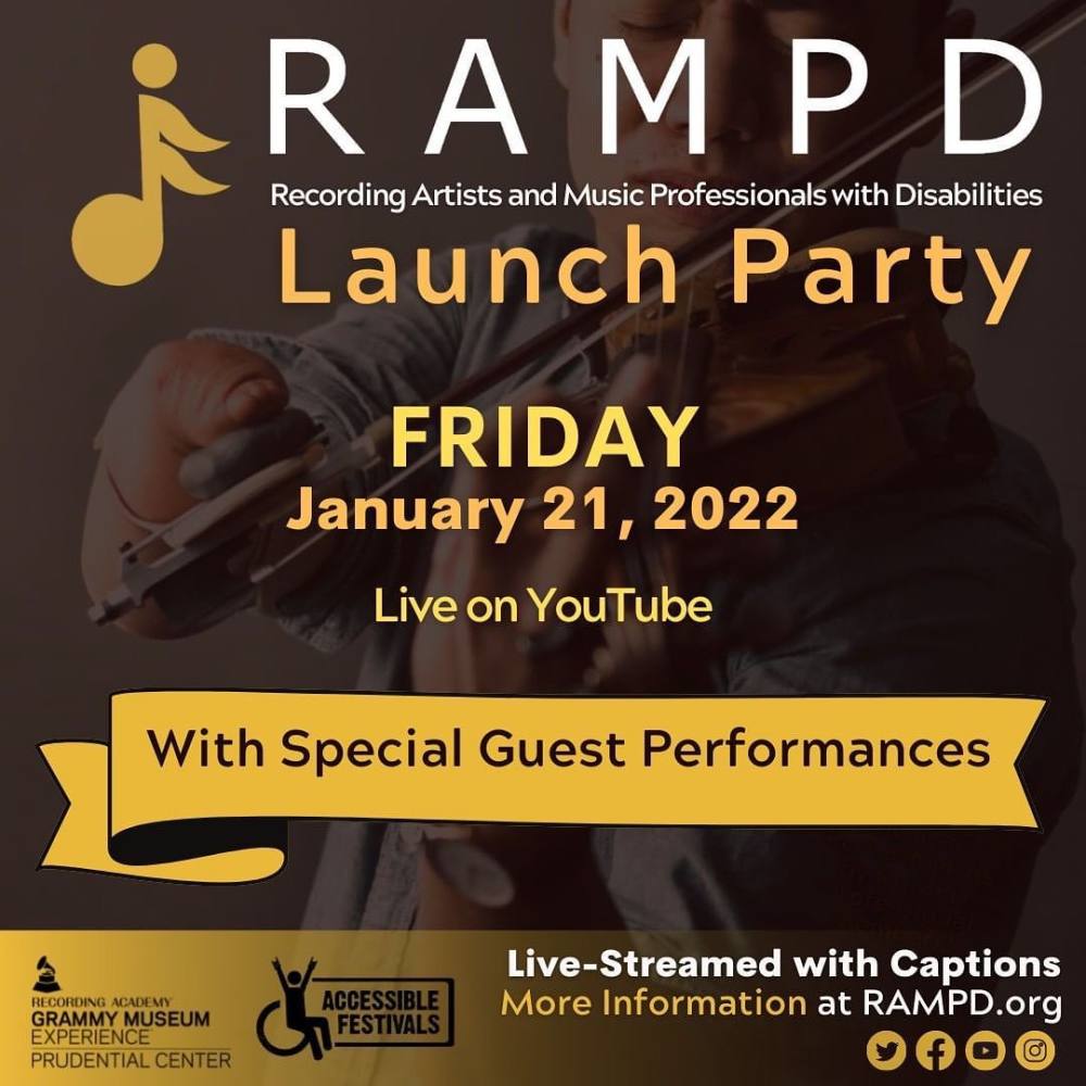 Flyer with a yellow rampd logo. text reads 