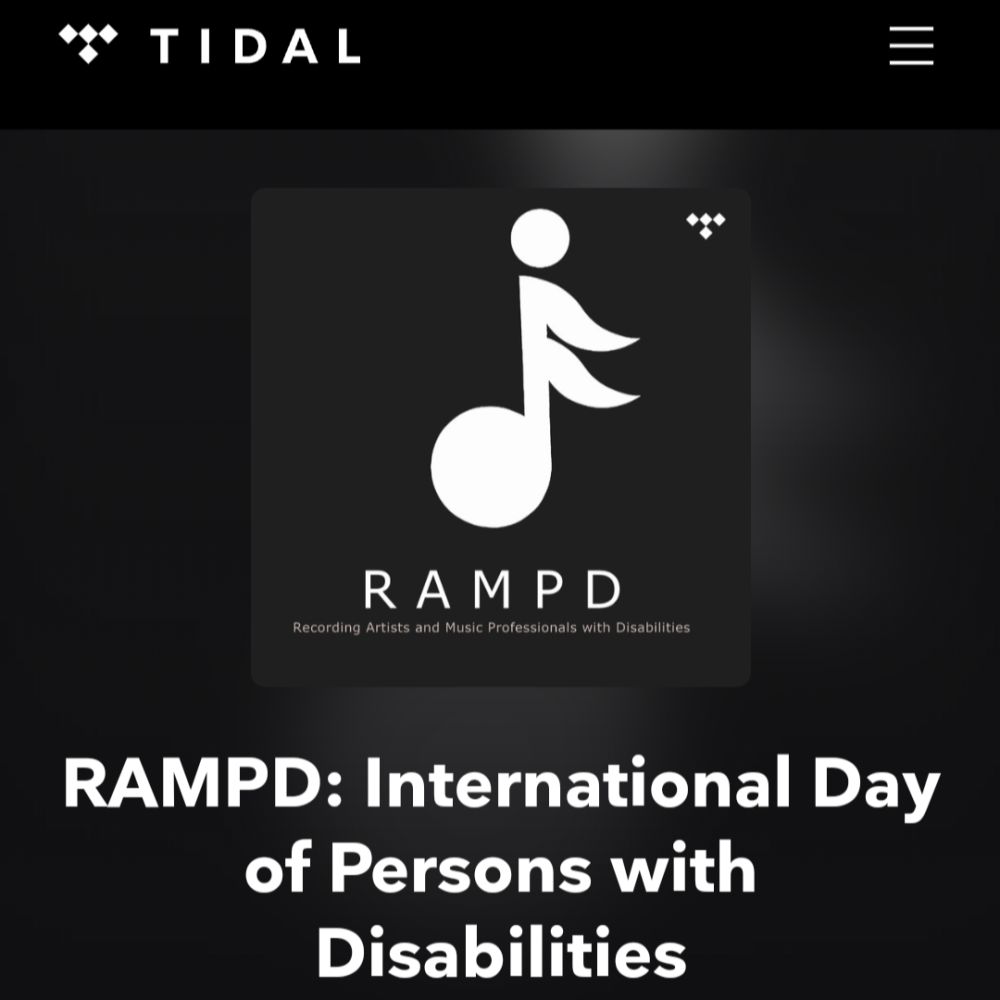 An image of the RAMPD logo under the Tidal logo with text 